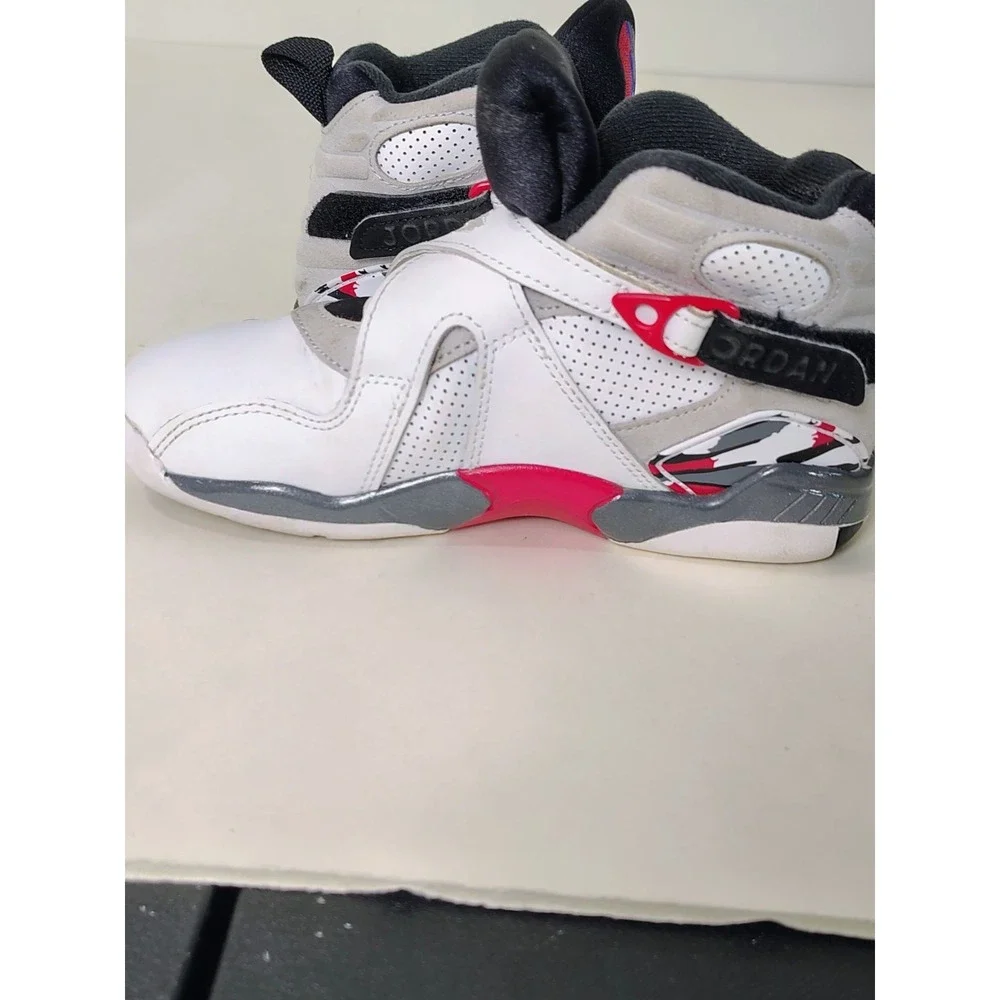 kids Jordan Air Jordan 8 Retro 'White and True Red 1y